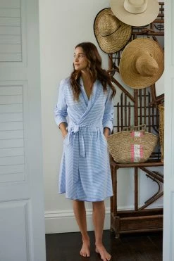 LAKE Pima Robe In Hydrangea
