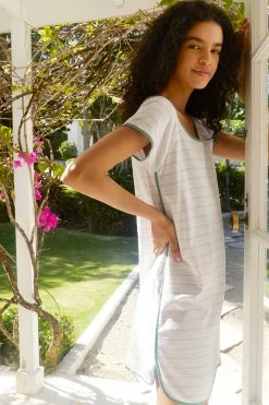 LAKE Pima Nightgown In Iris