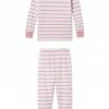 LAKE Organic Pima Kids Long-Long Set In Dusty Rose