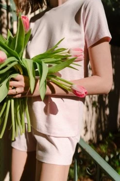 LAKE Pima Weekend Shorts Set In Lily Women