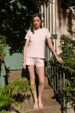 LAKE Pima Weekend Shorts Set In Lily Women