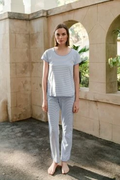 LAKE Pima Short-Long Set In Hydrangea Women