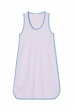 LAKE Women Pima Tank Gown In Lavender Fields