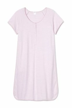 LAKE Pima Maternity Nightgown In Lavender