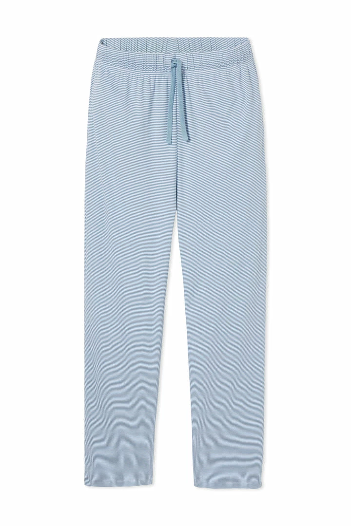 LAKE Men's Pima Pajama Pants In Mineral Blue