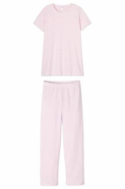 LAKE Pima Maternity Short-Long Weekend Set In Lily Sleep