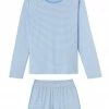 LAKE DreamKnit Vintage Long-Short Set In Mariner Blue
