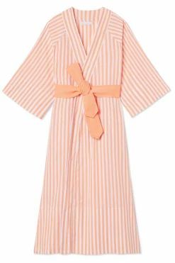 LAKE Women Kimono Robe In Melon