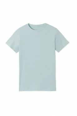 LAKE Best Sellers Men's Short Sleeve Bamboo Tee In Coastal Blue