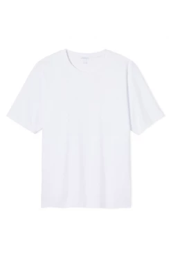 LAKE Men's Short Sleeve Pima Tee In White