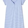 LAKE Pima Maternity Nightgown In Hydrangea Sleep