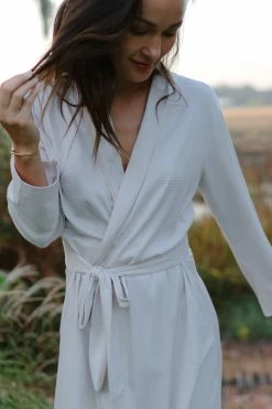 LAKE Pima Robe In Moon