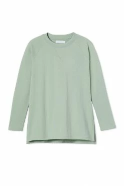LAKE Sweatshirt Tunic In Moss Women
