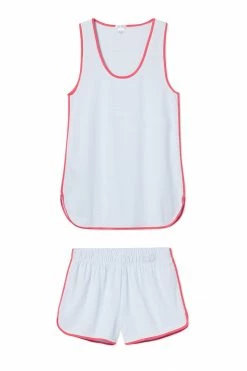 LAKE Women Pima Tank-Short Set In Nantucket