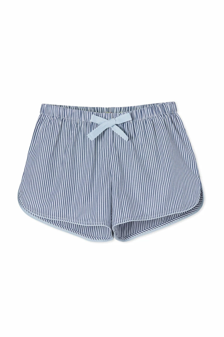 LAKE Women Boxer In Navy Stripe