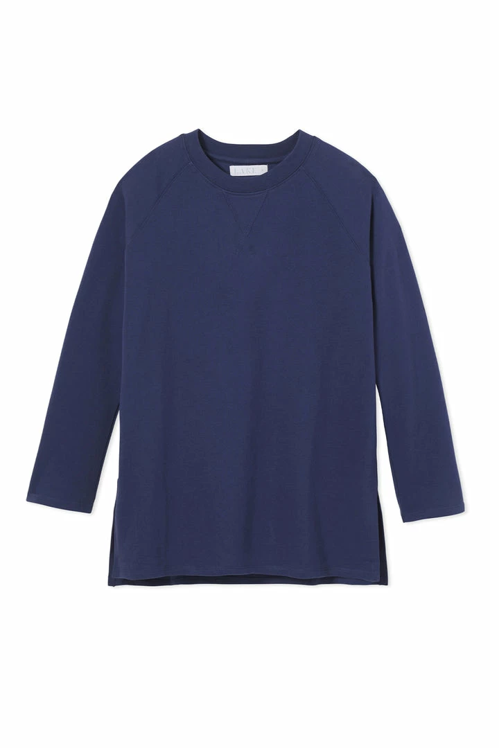 LAKE Women Sweatshirt Tunic In Navy