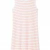 LAKE Pima Weekend Tank Gown In Papaya