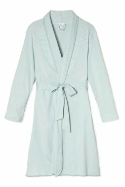 LAKE Women Pima Robe In Parisian Green