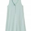 LAKE Pima Maternity Tank Gown In Parisian Green Sleep