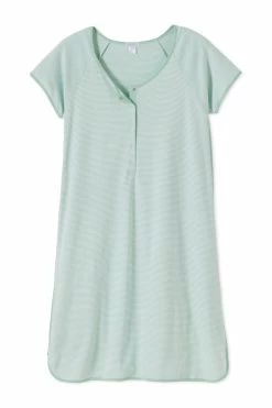 LAKE Pima Maternity Nightgown In Parisian Green