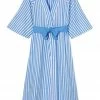 LAKE Women Kimono Robe In Regatta Blue