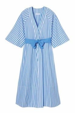 LAKE Women Kimono Robe In Regatta Blue