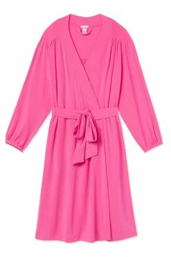 LAKE DreamKnit Robe In Rosa
