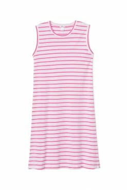 LAKE Pima Weekend Tank Gown In Rosa