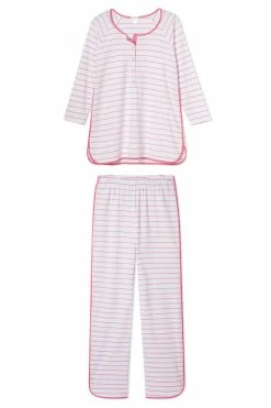 LAKE Pima Maternity Long-Long Set In Rose