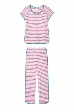 LAKE Pima Short-Long Set In Ruby