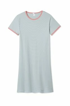 LAKE Organic Pima Retro Nightgown In Sage