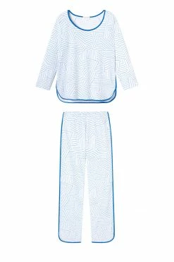 Schumacher X LAKE Pima Long-Long Set In Cobalt Women