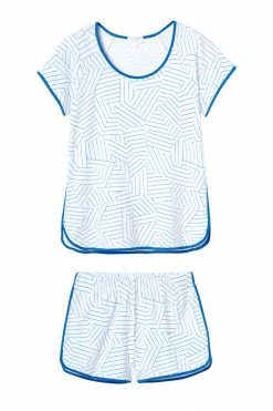 Schumacher X LAKE Pima Shorts Set In Cobalt Women