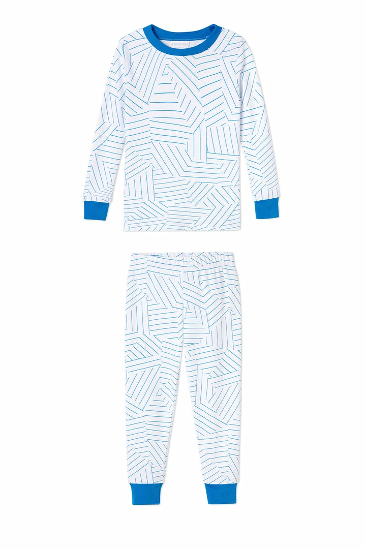 Schumacher X LAKE Kids Long-Long Set In Cobalt