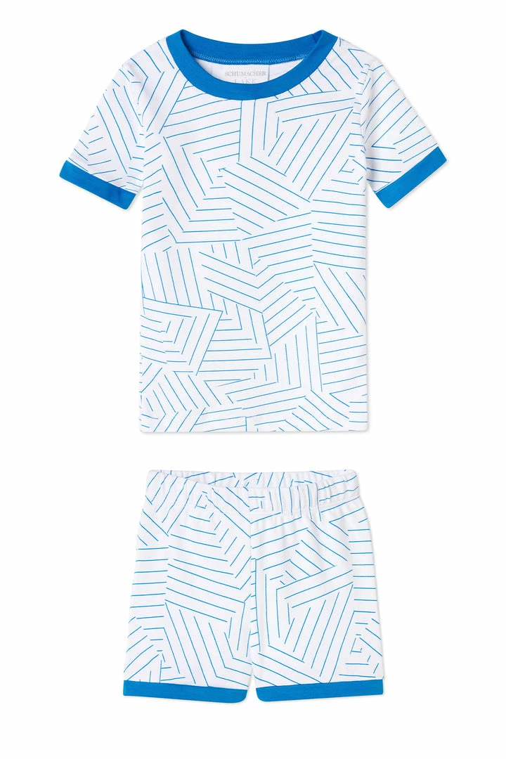 Schumacher X LAKE Kids Shorts Set In Cobalt