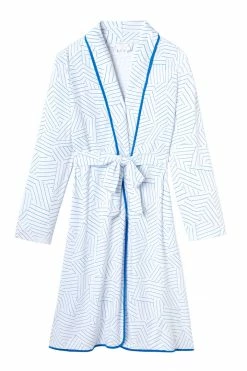 Women Schumacher X LAKE Pima Robe In Cobalt