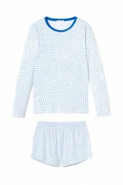 Schumacher X LAKE Pima Long-Short Weekend Set In Cobalt
