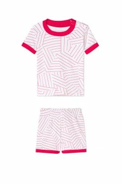 Schumacher X LAKE Baby Shorts Set In Red