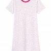 Schumacher X LAKE Pima Weekend Nightgown In Red
