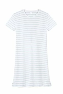 LAKE Women Pima Weekend Nightgown In Sea Glass