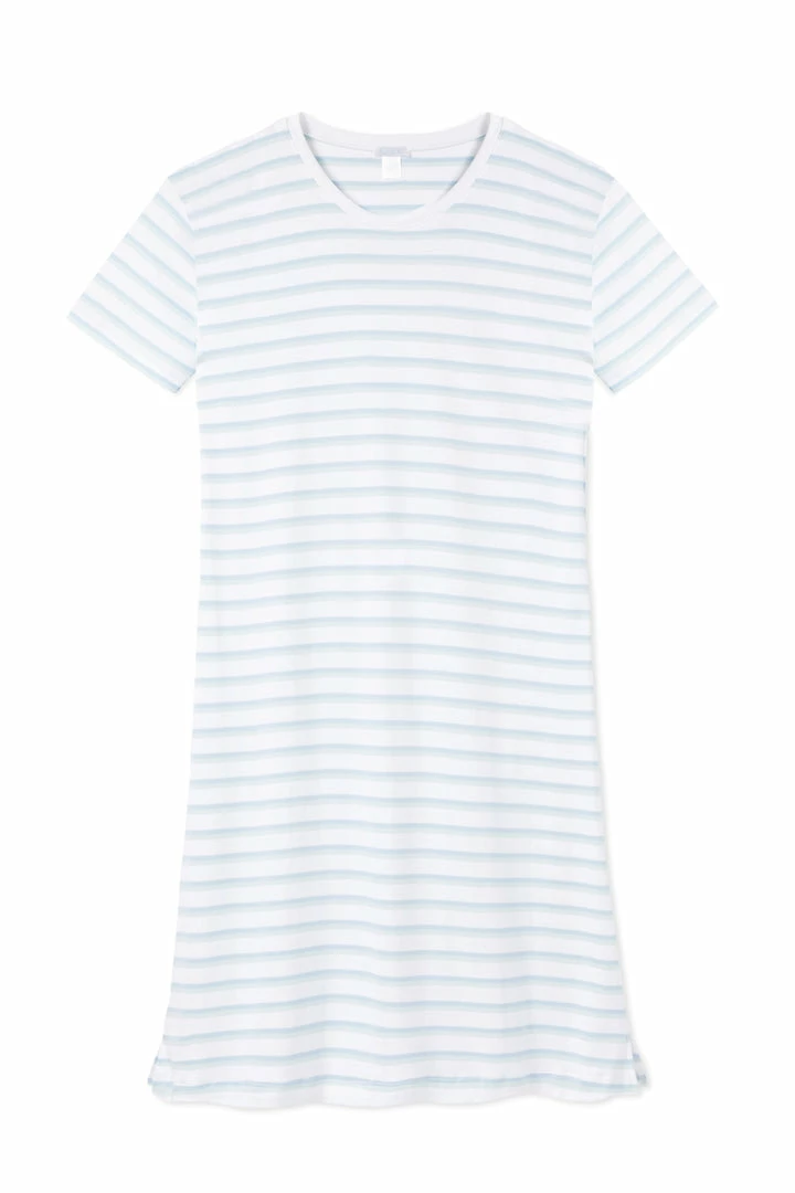 LAKE Women Pima Weekend Nightgown In Sea Glass