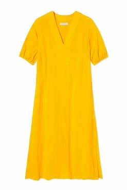 LAKE Women Gauze Caftan In Sol