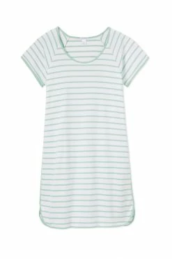 LAKE Women Pima Nightgown In Spring Green