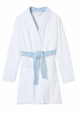 LAKE Turkish Terry Robe In Regatta Blue Women