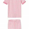 LAKE Kids Shorts Set In Tulip Gingham