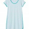 LAKE Pima Nightgown In Turquoise Ombre