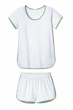 LAKE Women Pima Shorts Set In Vine