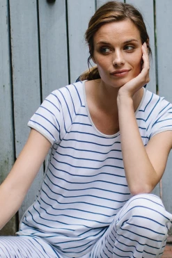 LAKE Pima Short-Long Set In Vintage Indigo